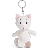 Nici Porte-clés Love chat 10cm blanc, Blanc