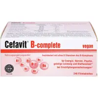 Cefavit B-complete comprimés pelliculés pour l'énergie, les nerfs, le psychisme, les performances intellectuelles et le métabolisme, 240 comprimés