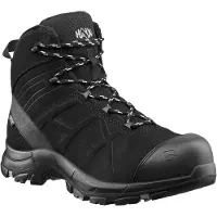 Haix Chaussures de sécurité BLACK EAGLE Safety 53 mid noir, S3 chaussures de travail, imperméables, sans métal, semelle ESD, respirantes Taille:EU 41 / UK 7