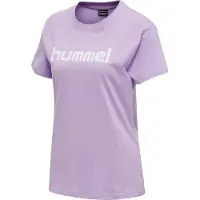 Hummel GO Logo coton T-shirt femme manches courtes lavendula S