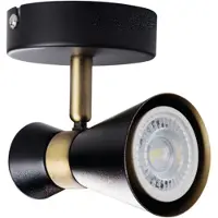Kanlux S.A. MILENO Applique GU10, métal, noir/or, intensité lumineuse variable, IP20 35W