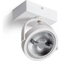 LEDKIA Spot Led 15w Cree En Saillie Orientable Ar111 Dimmable Blanc Blanc Neutre 4000k
