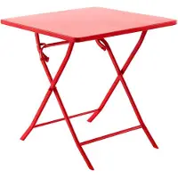 Hespéride Table De Jardin Carrée Greensboro 70 X 70 Cm Groseille -