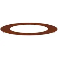 vidaXL adapté pour anneau d'arbre plat brun Ø60 / 90 cm acier résistant aux intempéries