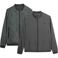 4F Hommes, Vestes légères, Veste réversible homme M013 olive/gris SS23TJACM013 44S (2XL), Gris, Vert, Argent, (XXL)