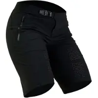 FOX Femmes, Pantalon de cyclisme, Short 24 W Flexair Blk (XL), Noir