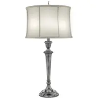 Elstead Lighting Syracuse Lampe de table E27 Nickel antique (E27)