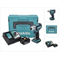 Makita DTS 141 RF1J Visseuse à impulsions sans fil 18 V 40 Nm 1/4" Brushless + 1x batterie 3,0 Ah + chargeur + Makpac