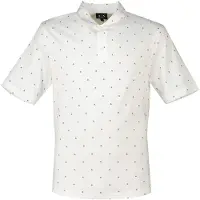Armani Exchange pour homme. XM000735AF10356F0198 Polo blanc imprimé (L), Casuel, Coton, Manche courte