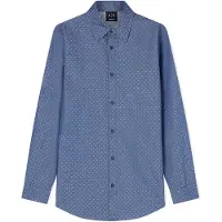 Armani Exchange pour homme. XM002739AF24681FB443 Essential Shirt blue (XS), Bleu, Casuel, Coton, Manche longue