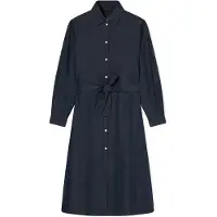 Armani Exchange pour femme. XW001794AF21337MB001 Robe Chemisier marine (S), Casuel, Coton, Manche longue