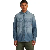 G-Star Dakota Long Sleeve Shirt Bleu L Homme