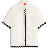 HUGO Camul 1 10278092 Short Sleeve T-shirt Blanc 32 Femme