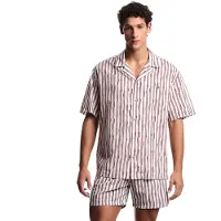 Emporio Armani pour homme. EM000593_AF20450 Chemise Saison lilas (M), Casuel, Violet, Coton, Manche courte