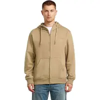 G-Star Sweat Script Hoodie Zip - Beige - Hommes