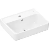 Hansgrohe Xanuia Q lave-mains, 1 trou de robinetterie, avec trop-plein, 500x390mm, blanc, SmartClean (390 mm, 500 mm)