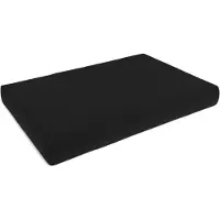 Pokar Coussin pour palette Coussins de palette avec housse amovible Canapé de palette, Taille:Coussin d'assise 120 x 80, Couleur:Noir - Imperméable