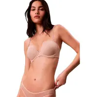 Calvin Klein Lv00qf8252 Push Up Bra Rose 90 / D Femme