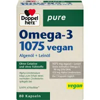 Queisser Pharma GmbH & Co. KG Doppelherz Omega-3 1075 vegan pure, 80 gélules