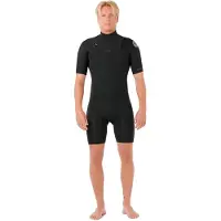 Rip Curl Dawn Patrol Spring 2/2 Mm Short Sleeve Chest Zip Neoprene Suit Noir S Femme