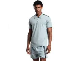 Emporio Armani pour homme. EM000571_AF20426 Polo Logotape bleu (S), Casuel, Coton, Manche courte