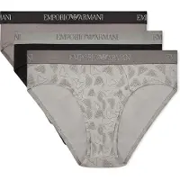 Emporio Armani pour homme. EM000256_AF20671 Lot de 3 slips Jour gris, noir (S), Homewear, Coton
