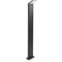 Ideal Lux Lampadaire Moderne Style Aluminium Anthracite Led 9W 3000K Lumière Chaude