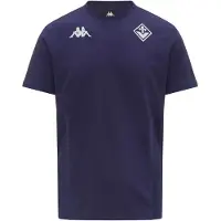 Kappa Millido-ac Fiorentina Short Sleeve T-shirt Bleu L Homme