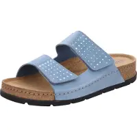 Rohde Chaussures d'intérieur Soave pour femmes, pantoufles, bleues, pour le quotidien
