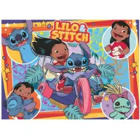 Ravensburger Puzzle Disney Stitch 4x100 elementów – Oficjalny produkt premium