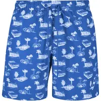 Urban Classics Pattern Swimming Shorts Bleu L Homme
