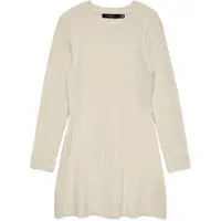 Vero Moda Josanna Long Sleeve Dress Beige L Femme