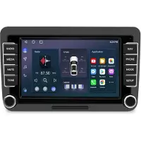 AWESAFE Autoradio Android 64 Go, modèle professionnel, compatible avec les véhicules Volkswagen Golf 5/6, Polo 6, Tiguan, Touran, Multivan T5 – inclut la navigation, CarPlay, Bluetooth, RDS, Wi-Fi, DSP et GPS
