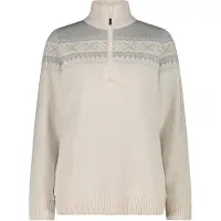 CMP Pull 1/2 zip en maille femme