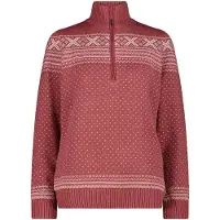 CMP 7h86505 Half Zip Sweater Rouge,Rose XS Femme