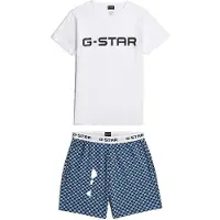 G-Star D29413-01 Short Sleeve Pyjama Blanc,Bleu S Homme