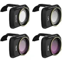 Sunnylife Set Of 4 Filters Cpl Nd 4/8 Uv For Dji Mini 2 (mm-fi9257) Noir