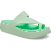Crocs Tongs Getaway Platform Toe Loop, vert, pointures 37-38 (femmes)