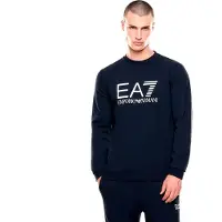Emporio Armani pour homme. 7M002278_AF22266 Sweatshirt Core Identity bleu (3XL), Casuel, Coton, Manche longue