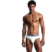 Emporio Armani pour homme. EM000233_AF18895 Slip Stretch Piquet blanc (S), Homewear, Modal