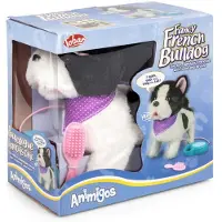 Tobar Peluche Bouledogue français Chien en peluche - Animigos Jouets en peluche