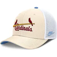 Nike Mlb Dri-fit Rise Structured St Louis Cardinals Trucker Cap Beige M-L