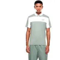 EA7 pour homme. 7M001528_AF22175 Polo Tennis Pro couronne de laurier (3XL), Bleu, Casuel, Polyester, Manche courte