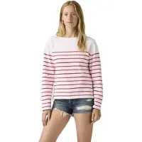 Levi's Marin Stripe Long Sleeve Top Blanc M Femme
