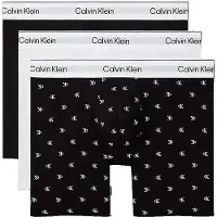 Calvin Klein Lv00nb4394 Boxers 3 Units Blanc,Noir M Homme