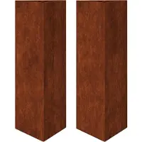 vidaXL Jardinières 2 pcs triangulaire acier résistant aux intempéries