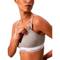 Calvin Klein Lv00qf8506 Triangle Maternity Bra Gris 1X Femme