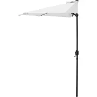 Casa.pro Demi-parasol 'Eger' Ø300 semi-circulaire blanc
