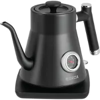 Ecg Forza 5000 Pour over Nero | Bouilloire | Capacité 0,8 litre | Thermomètre intégré | 1200W | Matte Black |