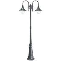 Ideal Lux Lampe d'extérieur rustique Cima Aluminium Anthracite 2 Luminaires E27